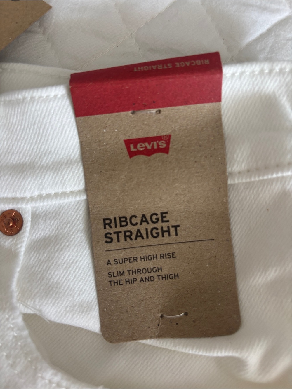 Levi's Ribcage Straight Men’s Jeans - White